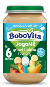 BoboVita JogoMi! Gruszki jabłla i banany z jogurtem