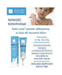 Kelo-cote® Nowoczesny plaster silikonowy w ¿elu do leczenia bliz